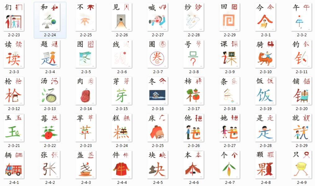 识字卡快速识字方法,常用字识字卡