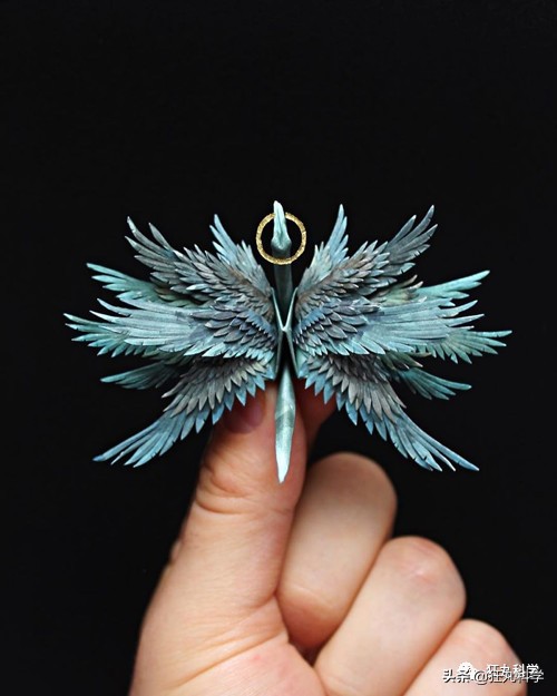 10种纸鹤折法,一天折50个千纸鹤