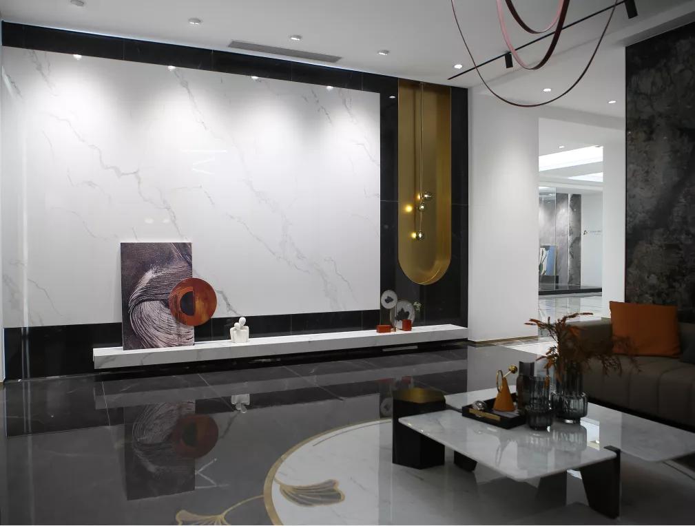 冠星王澜系列展厅效果,冠星王陶瓷佛山总部展厅