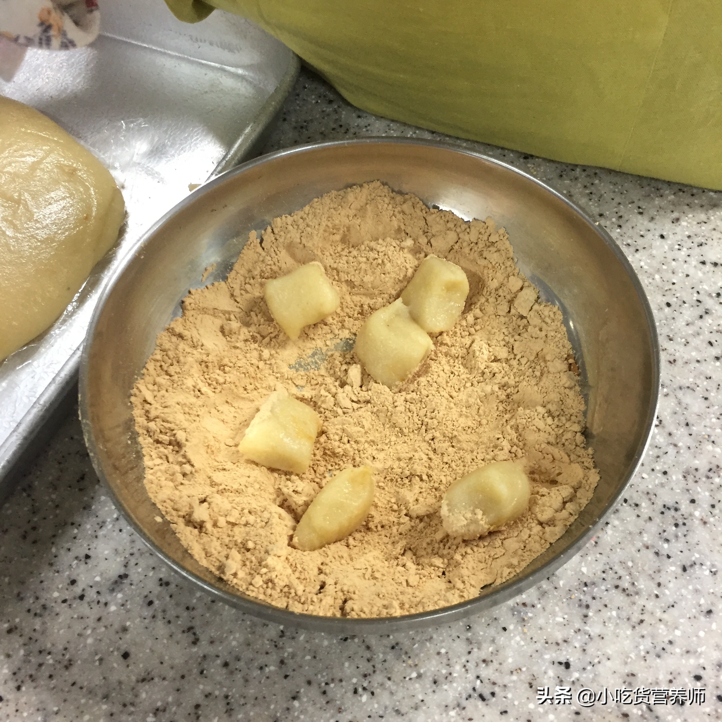 韩式打糕巧克力豆夹心糯米糕,打糕的做法视频不用黄豆粉