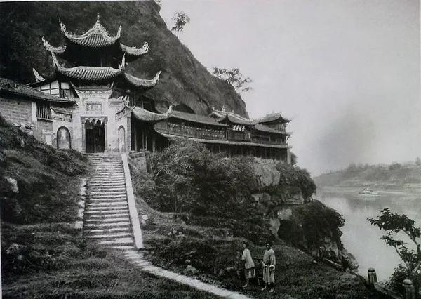 100年前中国风景建筑老照片,两亿多年前的景观