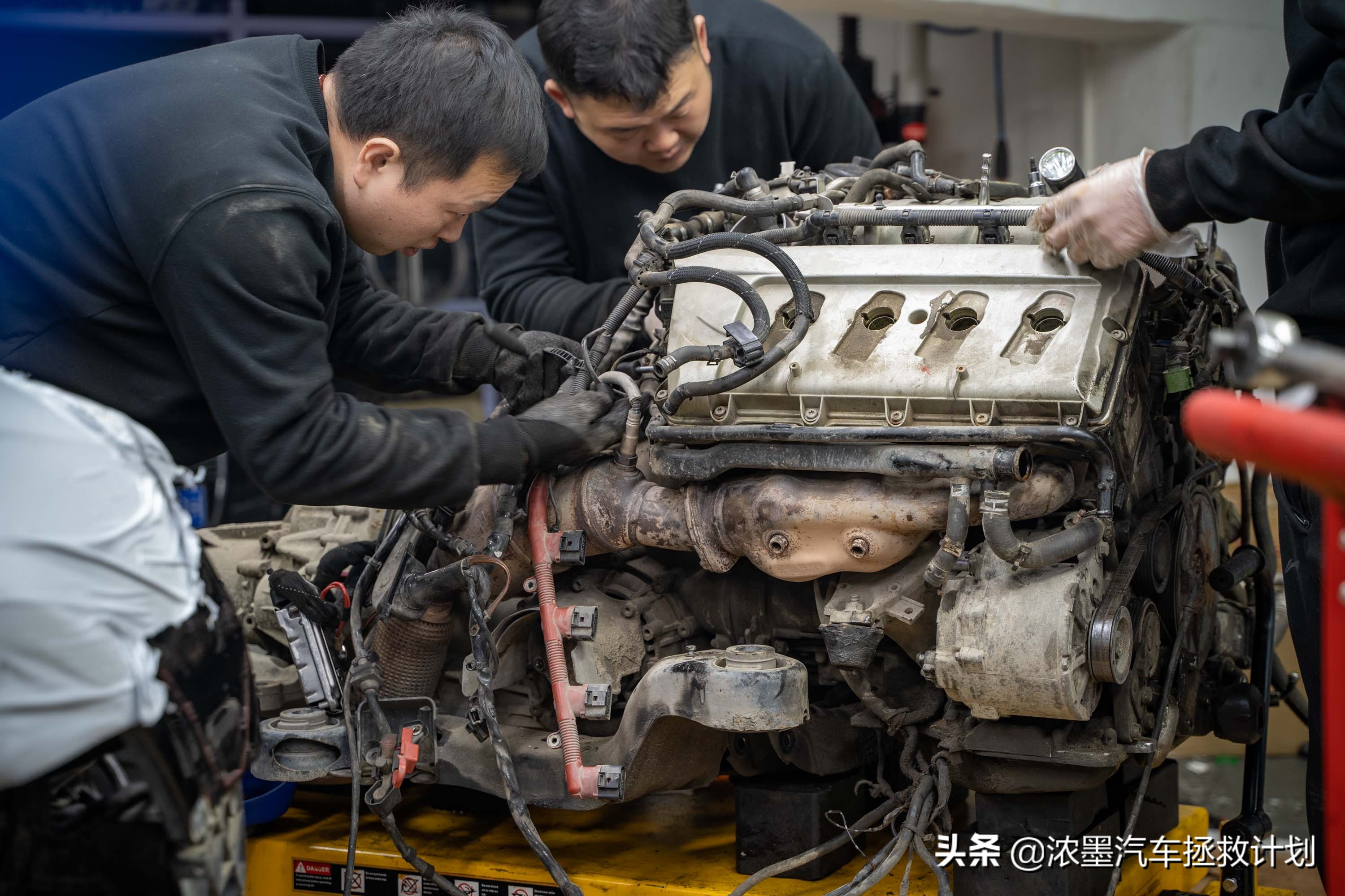 奥迪a6发动机大修全过程,翻新奥迪a6大修发动机