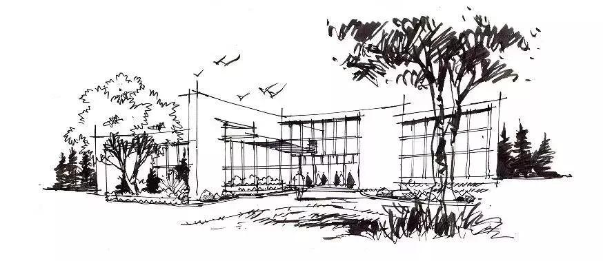 手绘效果图设计详解,干货五幅景观手绘效果图步骤图解