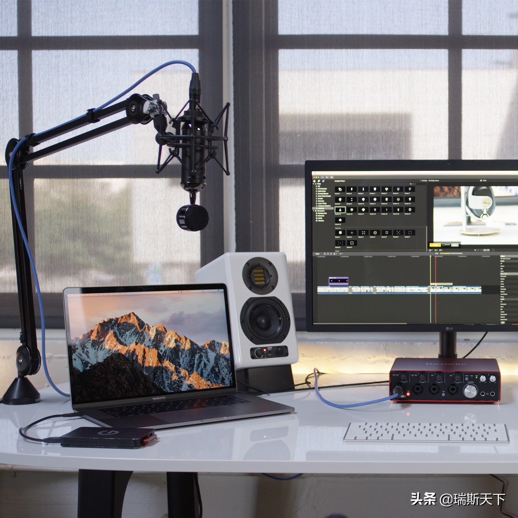 专业直播声卡音响k歌一体机,专业高档k歌声卡耳机直播