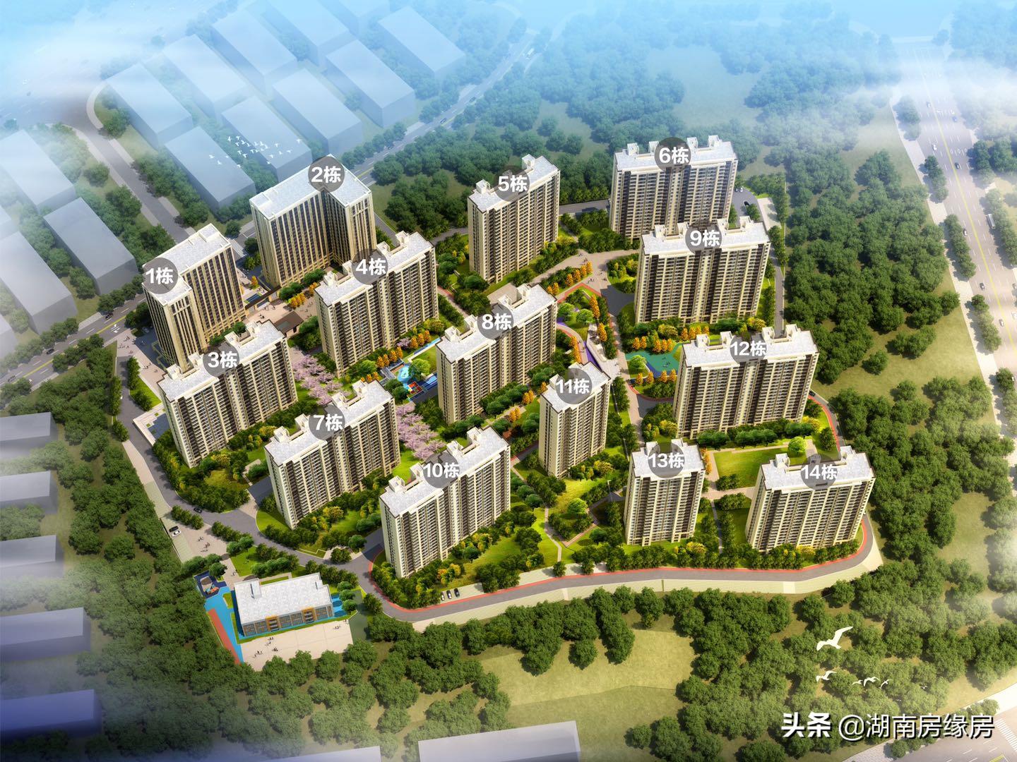 「长沙房产资讯」公园环伺三馆一中心雨花区红星中海珑悦府