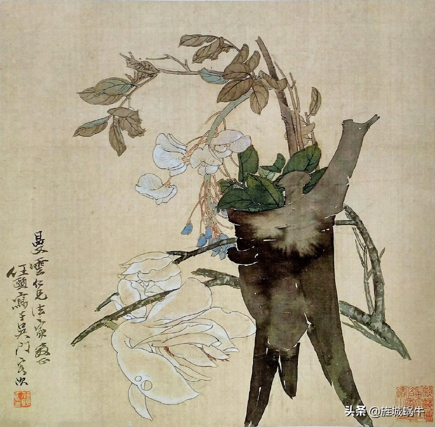 中国画没骨花鸟画的意境,徐崇嗣没骨花鸟画