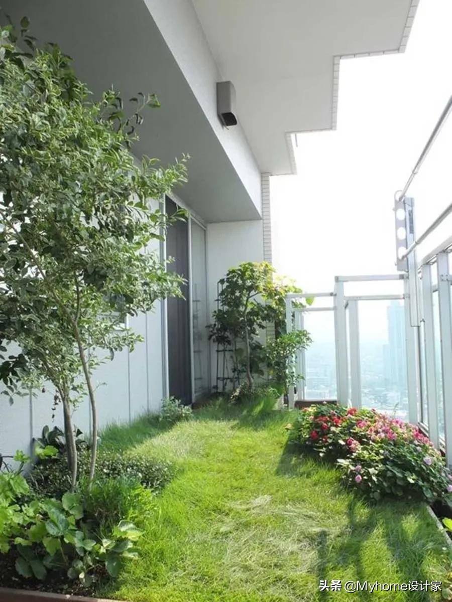 设计师家高颜值阳台极简设计,不靠墙大阳台怎么设计