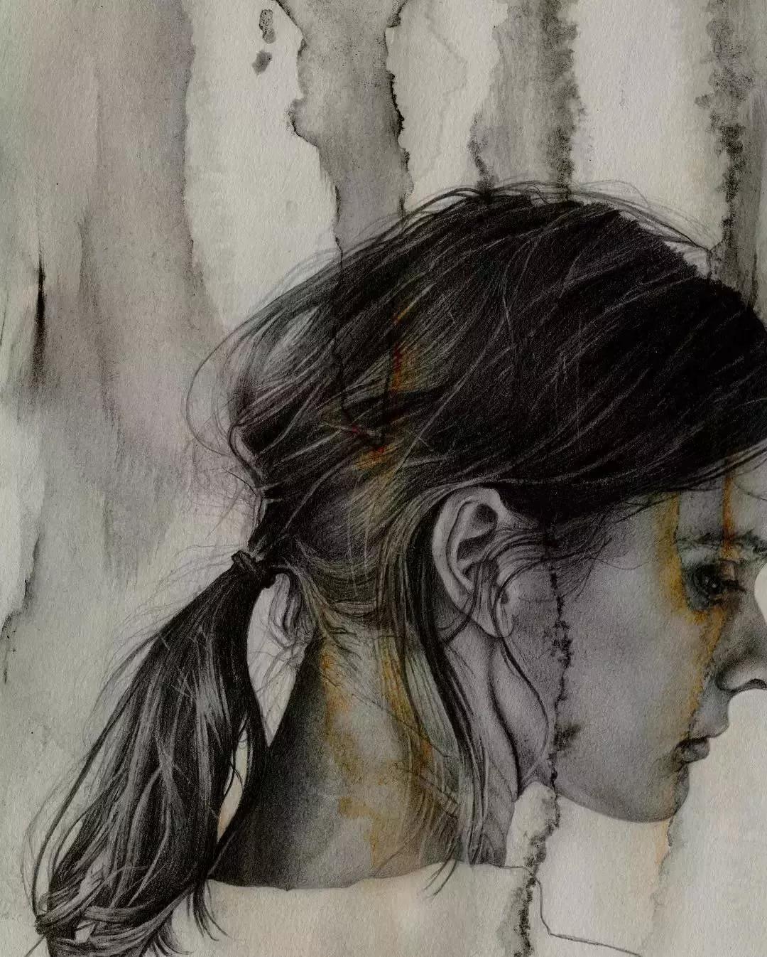 日本艺术素描画家,日本画家的素描作品