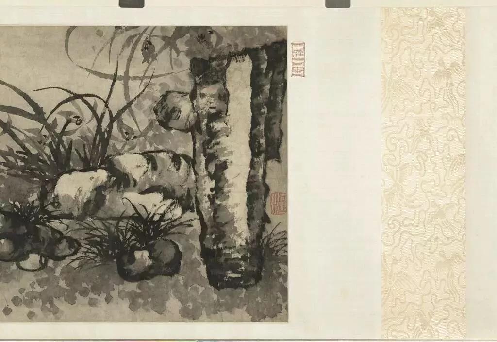 国画兰花加花瓶作品欣赏图片,五幅古代名家笔下的国画兰花欣赏