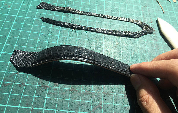 匡乐分享垫片起鼓技巧，鳄鱼皮表带的制作技巧