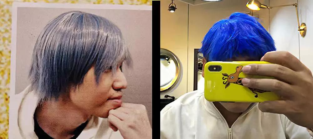 小伙染头发现眼色不对还是夜光的,最后换了一辆车