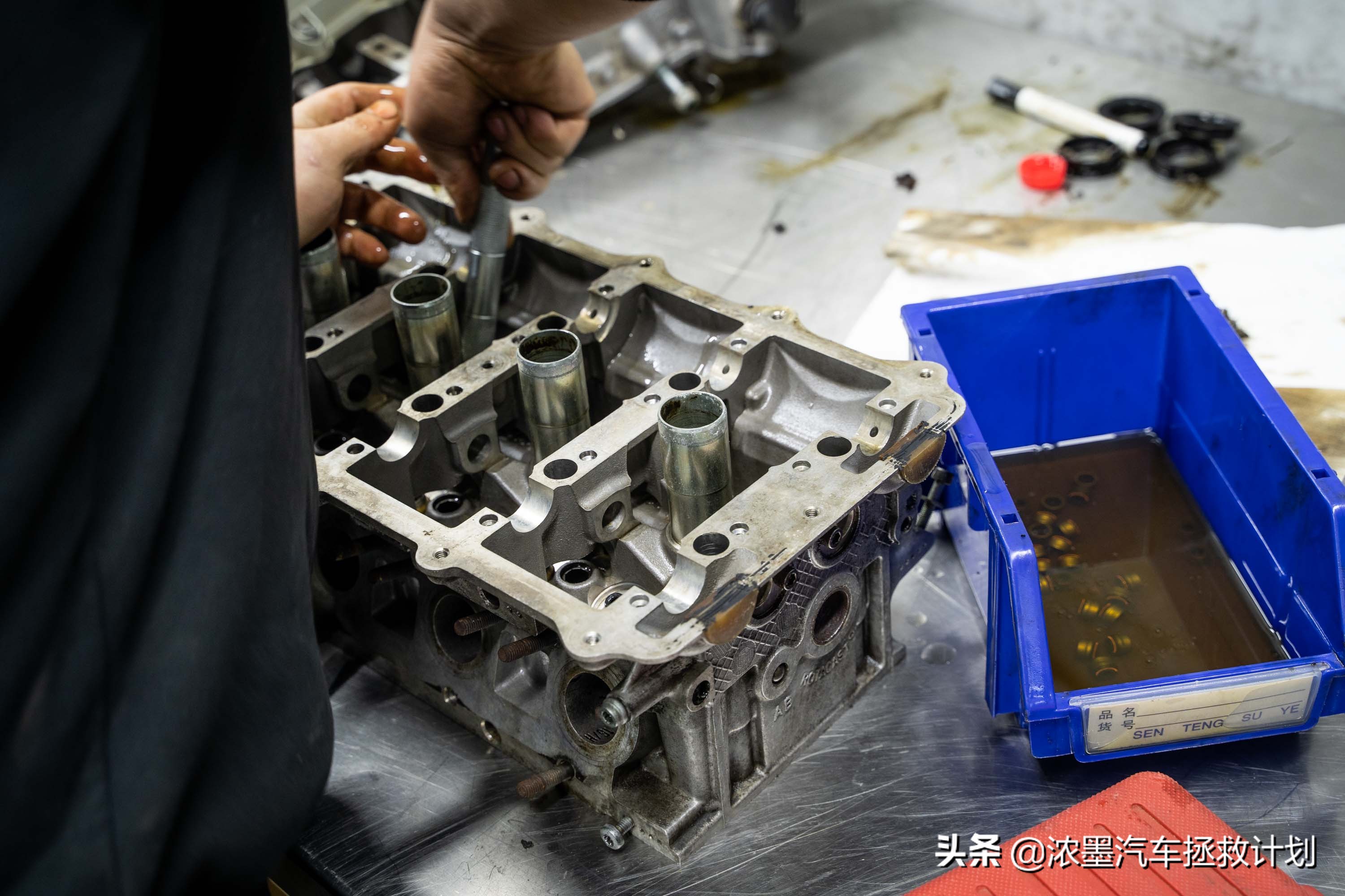 奥迪a6发动机大修全过程,翻新奥迪a6大修发动机