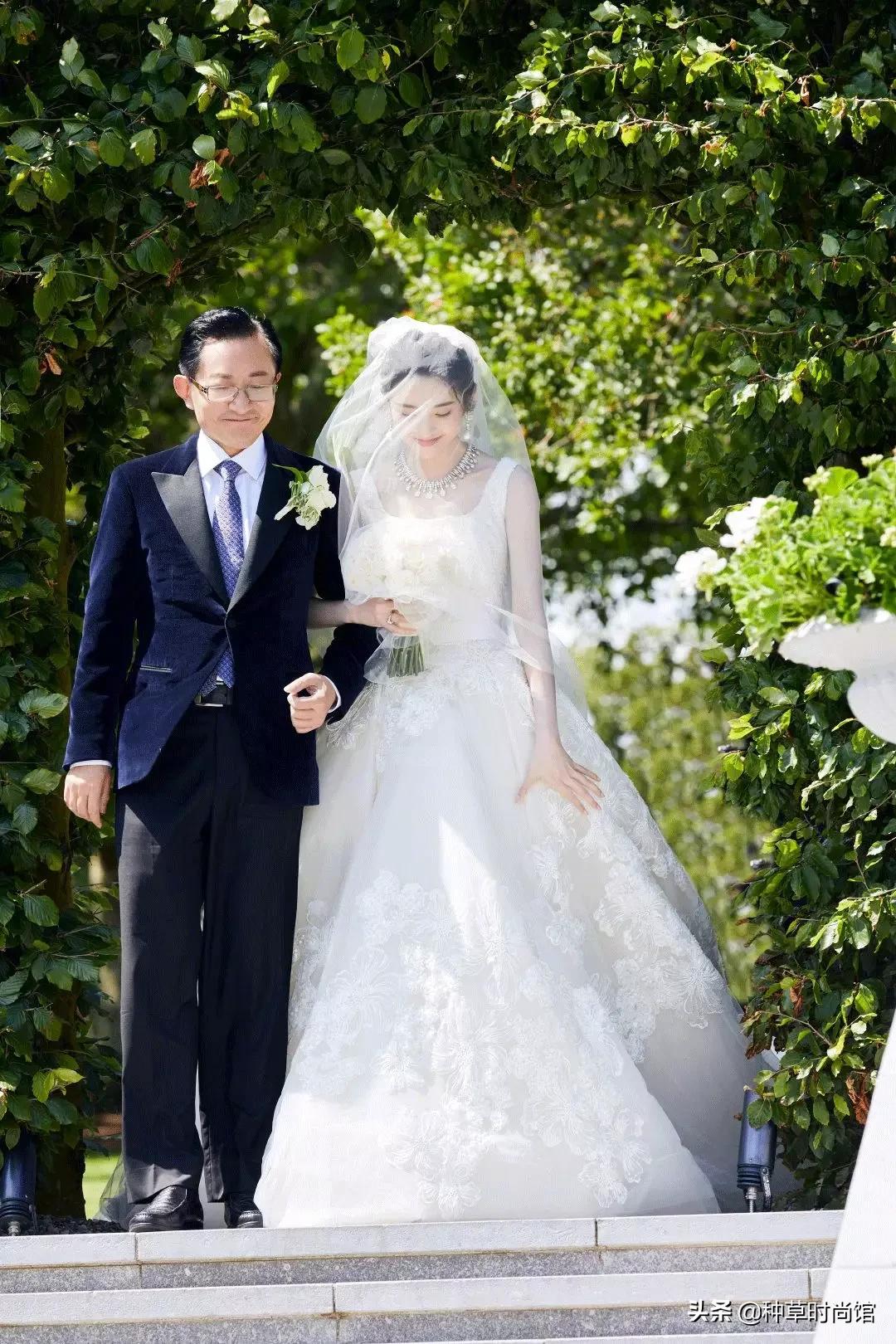 各大明星结婚的婚纱,2019明星婚纱