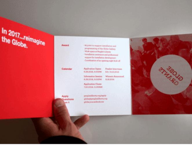 招生三折页设计,富有高级感的三折页设计