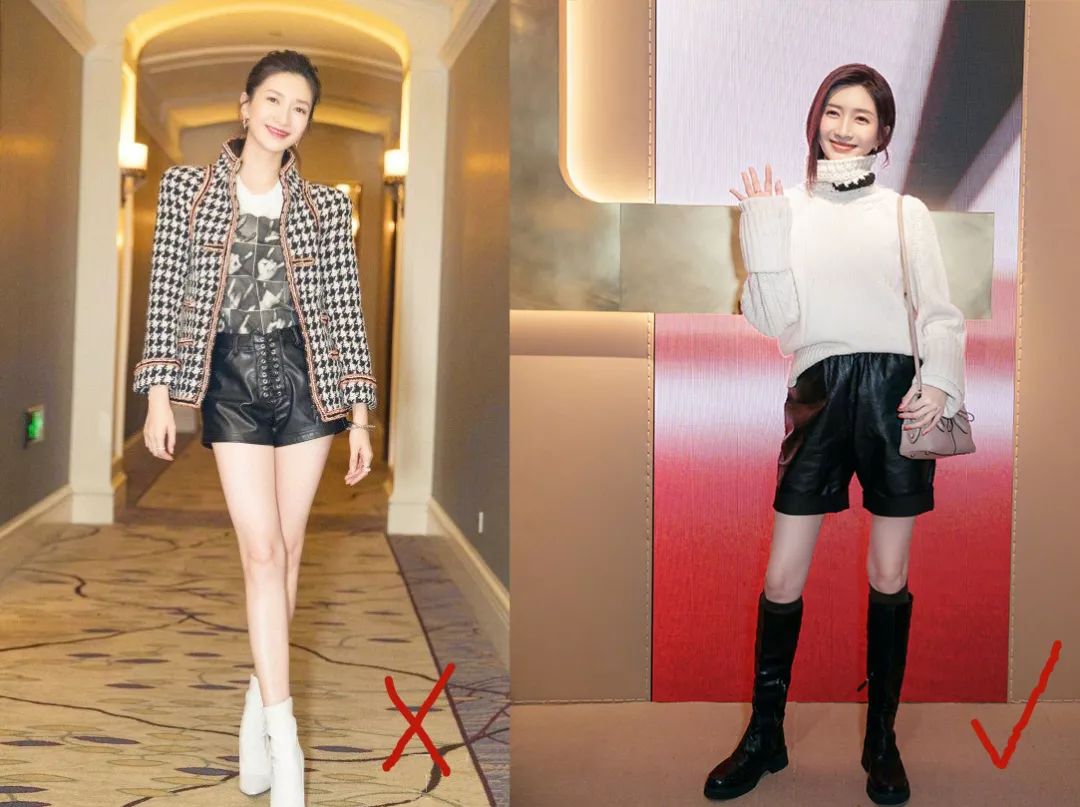 非主流绿皮裤,黑色短皮裤怎么搭配好看