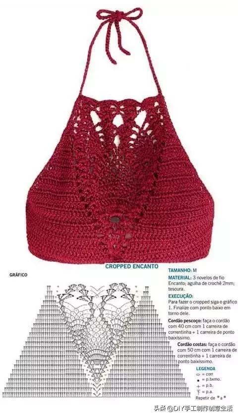 夏天来了，一定要钩一套给自己，有钩织教程