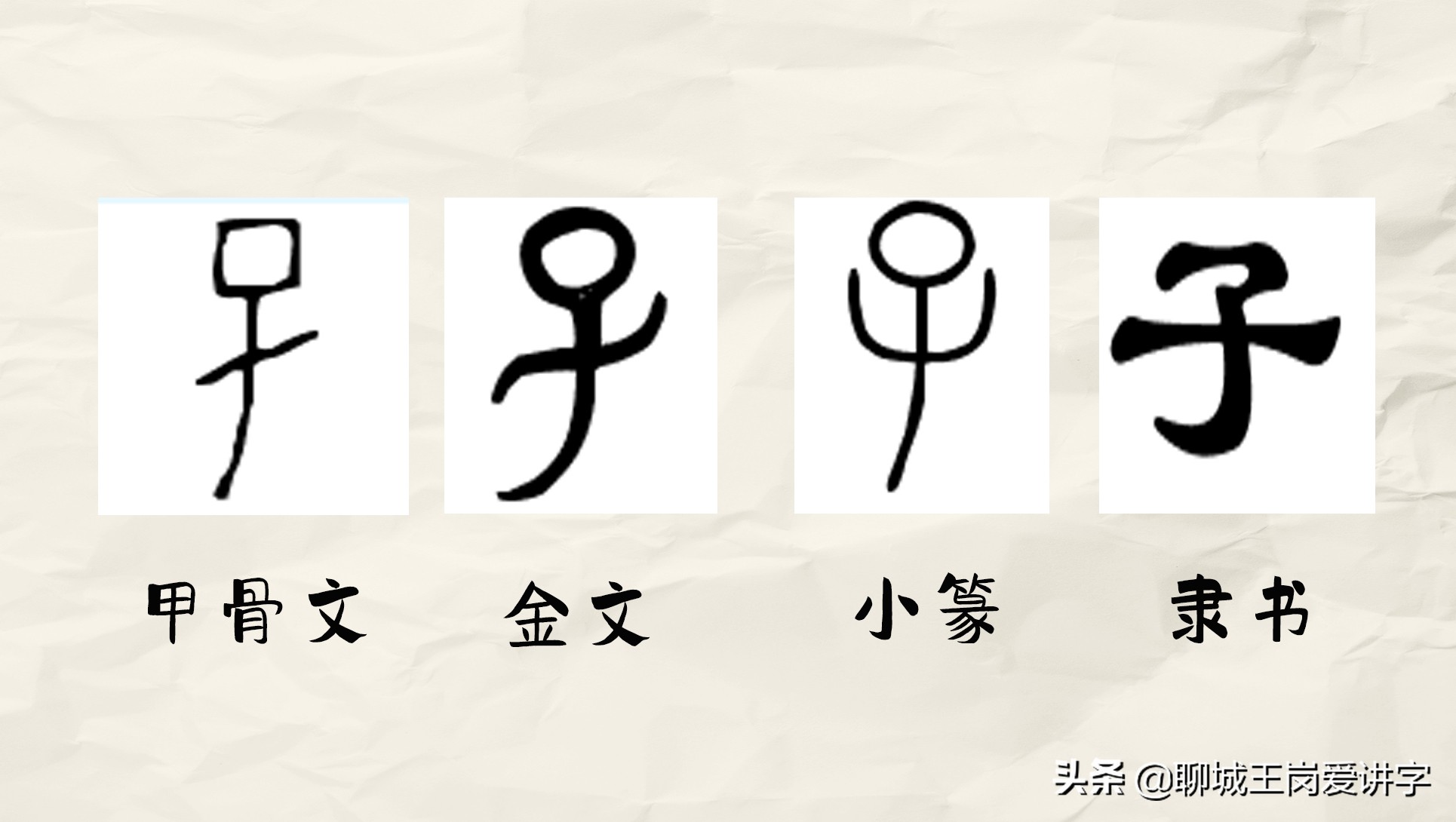 汉字科普:“子孑孓孒”分别指的是什么?你可能没听说过吧