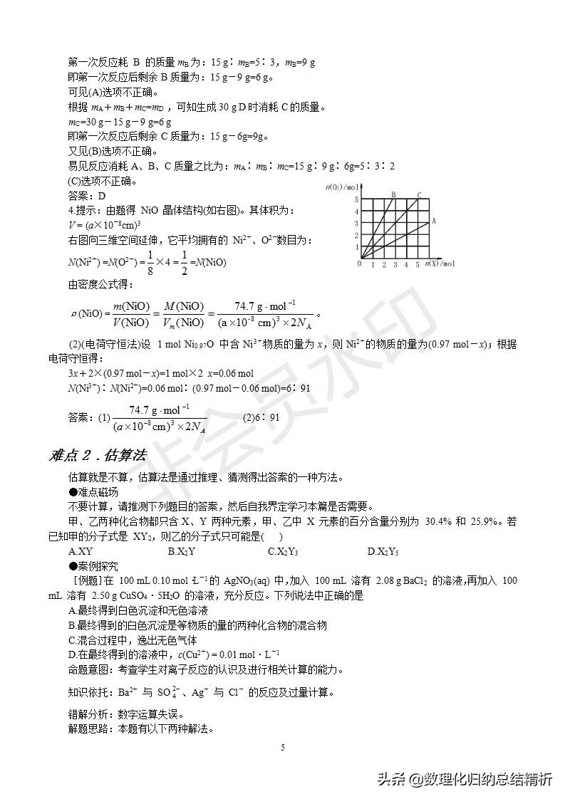 高中化学解题方法大全及讲解,广东高中化学解题技巧