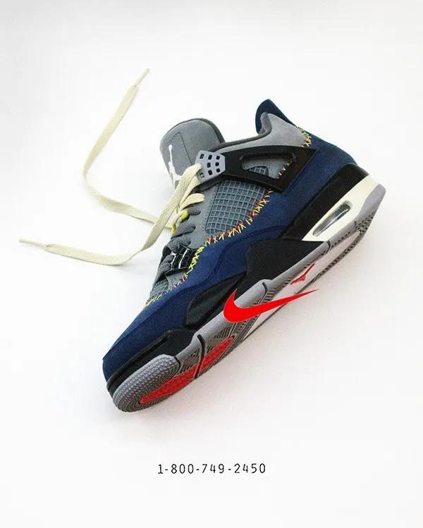 union联名aj4 国外发售 (union 联名aj4 黑蓝高街版)