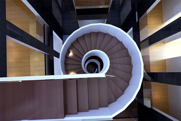 室内楼梯装修多少钱一平方米,别墅楼梯装修预算简约