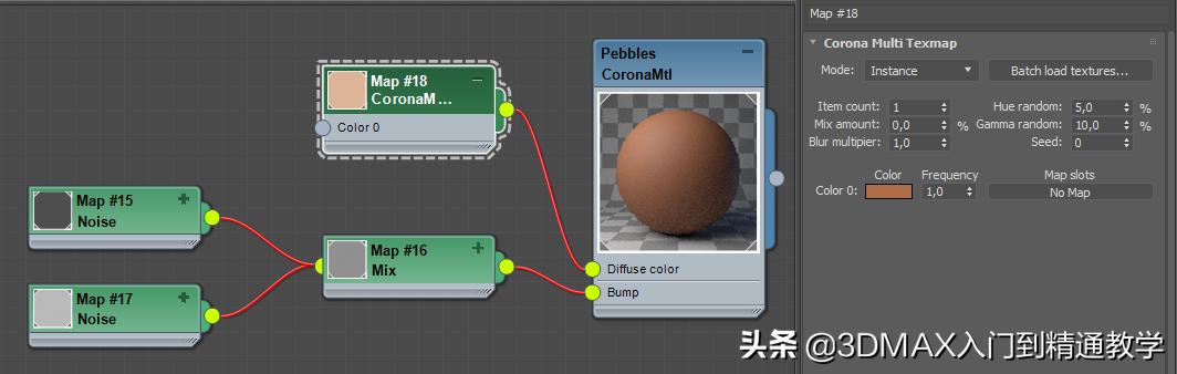 3dmax教程,Corona的MultiMap随机纹理贴图在实际中的应用