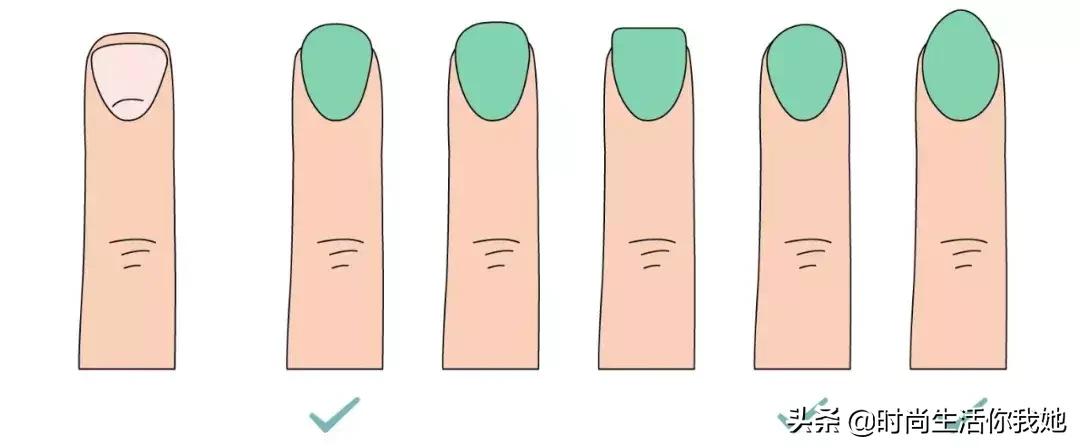 美甲怎么选择适合自己的指甲形状,看一下美甲款式