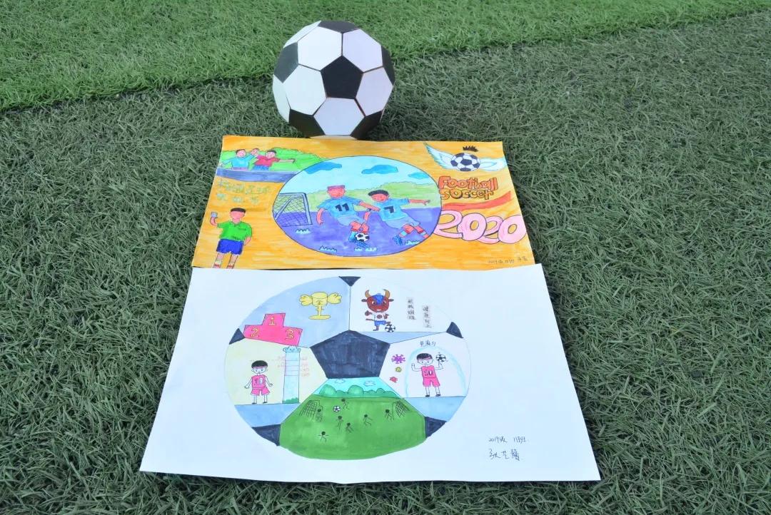 足球diy绘画儿童,绘画足球内马尔