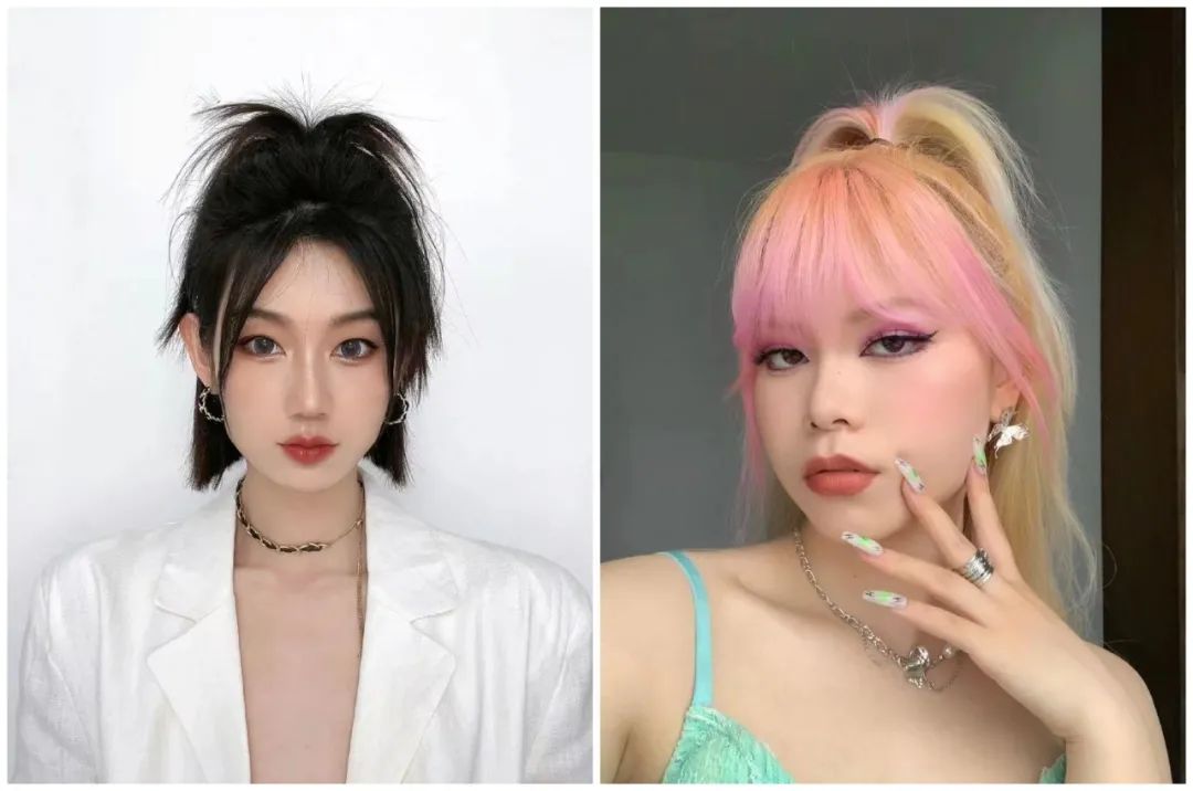 披发显脸小的发型,初中生可以扎的发型显脸小超可爱