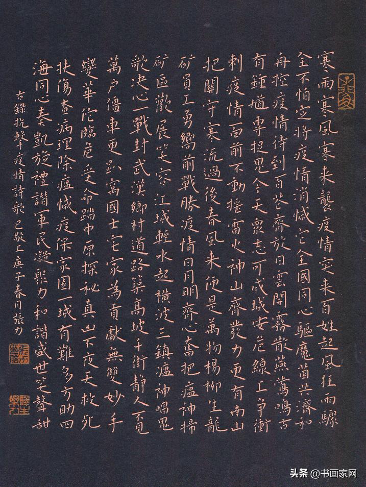 全球战疫翰墨传情——东方盛世杯网络公益书画展优秀作品【三】