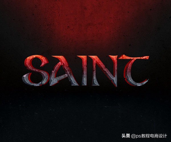 ps岩石字体制作教程,ps设计梦幻霓虹光效艺术字教程