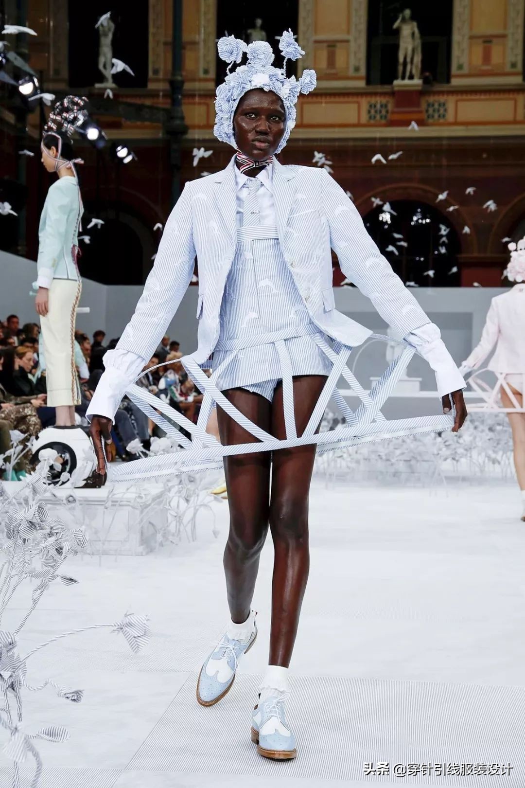 thombrowne西装全身搭配,thombrowne西装上身效果