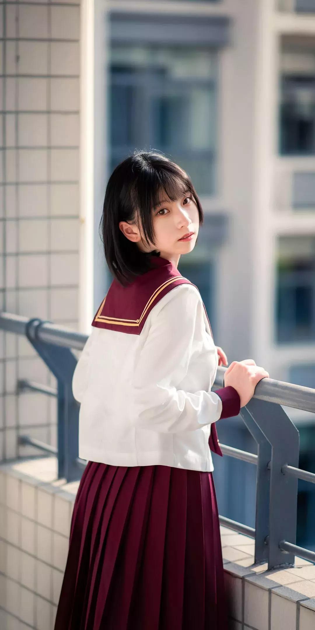 多人黑色jk制服照片壁纸,jk制服女生壁纸高清