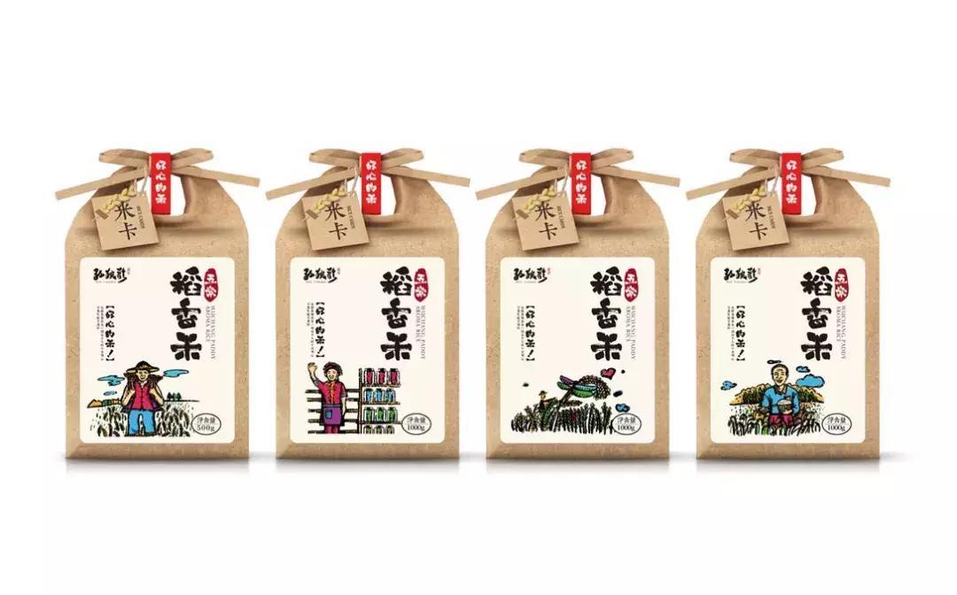 实惠的大米包装设计,简约高逼格大米包装