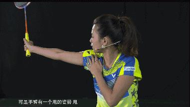 吴柳莹教羽毛球视频,吴柳莹反手高远球