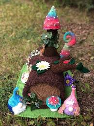 钩针梦幻小屋,钩针编织童话小屋视频教程