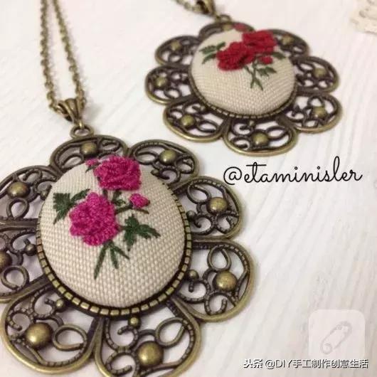 如何绣项链,手工项链绣法
