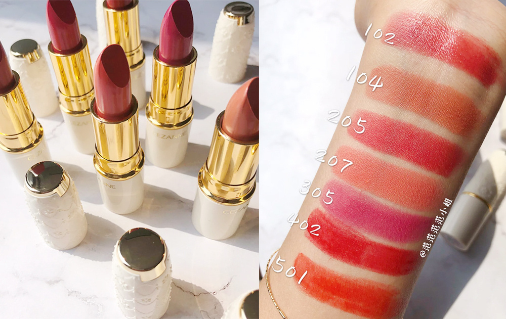 cezanne倩丽粉底液,日本cezanne倩丽口红必买色