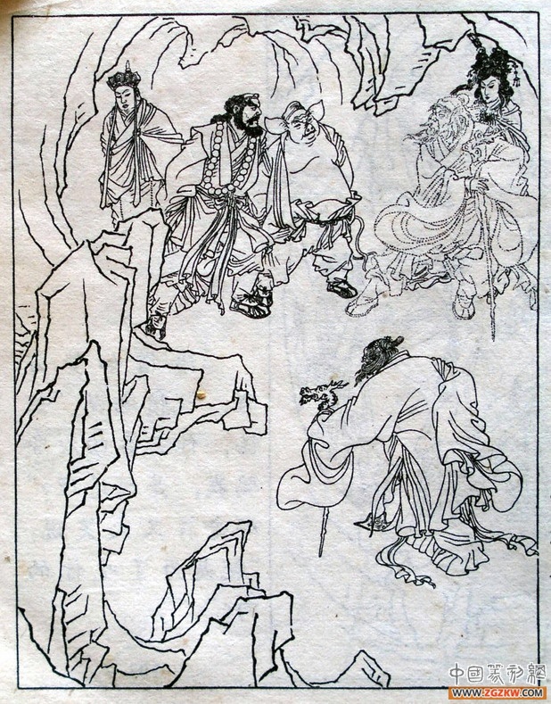 《西游记》之三打白骨精背景图,西游记三打白骨精文字版图文