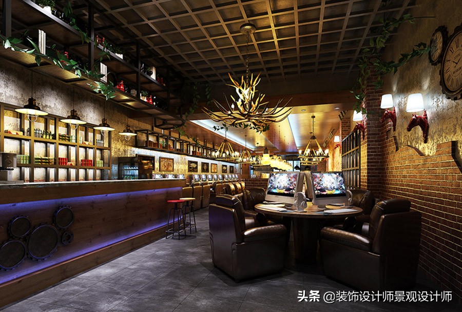 网咖设计方案及效果图,网咖室内设计图片观看