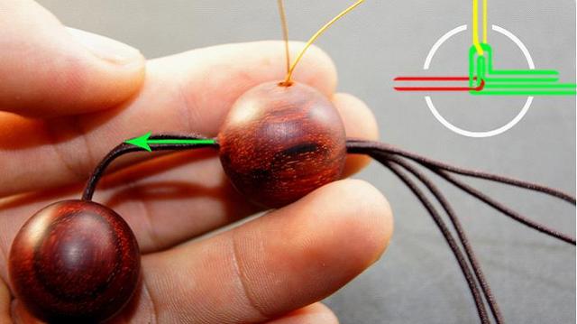 如何给文玩手串换绳,文玩换绳打结方法图解