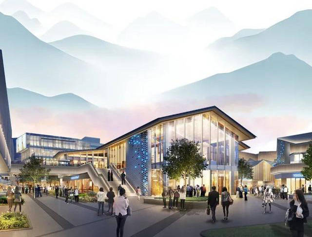 金大地庐州天街位置在哪,金大地新中式风格设计