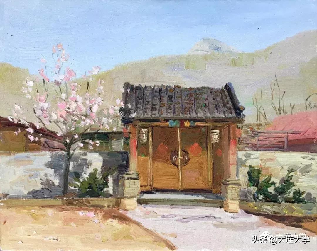 简单又好看的大连画,美丽大连我的家绘画