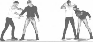 短刀进攻与防守技巧,短刀摆刺的防御与反击