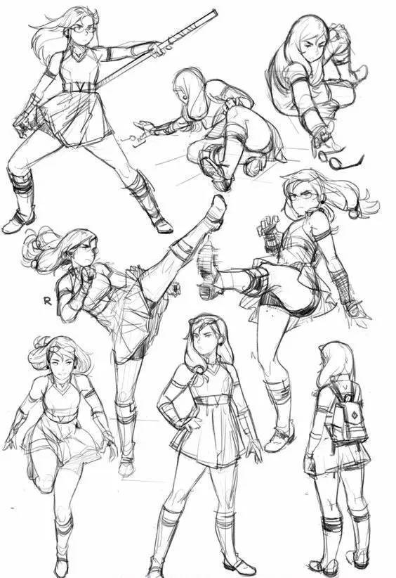 初学者如何画漫画人体结构,超简单人体结构画法教程