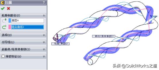 solidworks怎么扫描变径弯头,solidworks蜗轮线标注方法