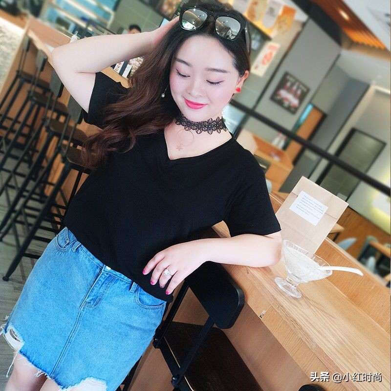 今年胖mm流行穿搭女,最新款胖mm显瘦衣服