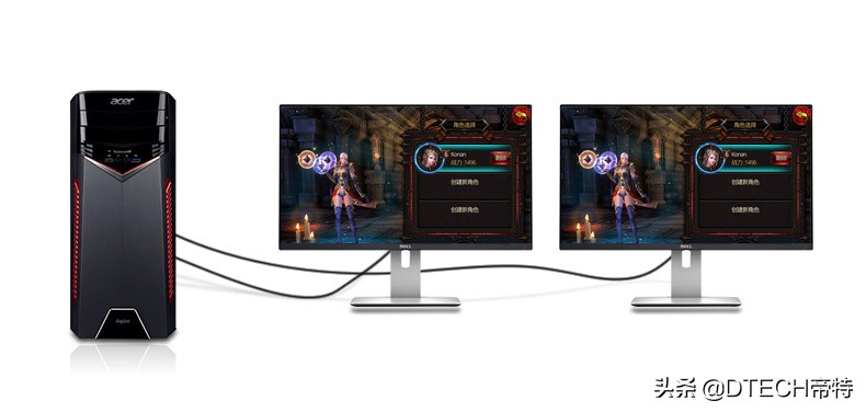 win10双屏电脑主屏副屏设置,电脑两个显示器设置双屏显示方法