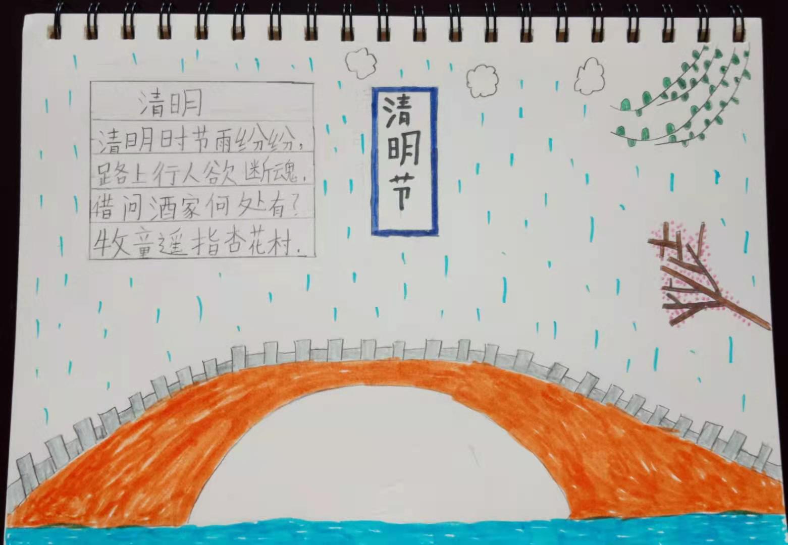 城关中学清明节手抄报,西庄小学清明节手抄报