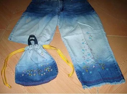 牛仔裤改包包做法大全简单,旧牛仔裤的超实用改造成品