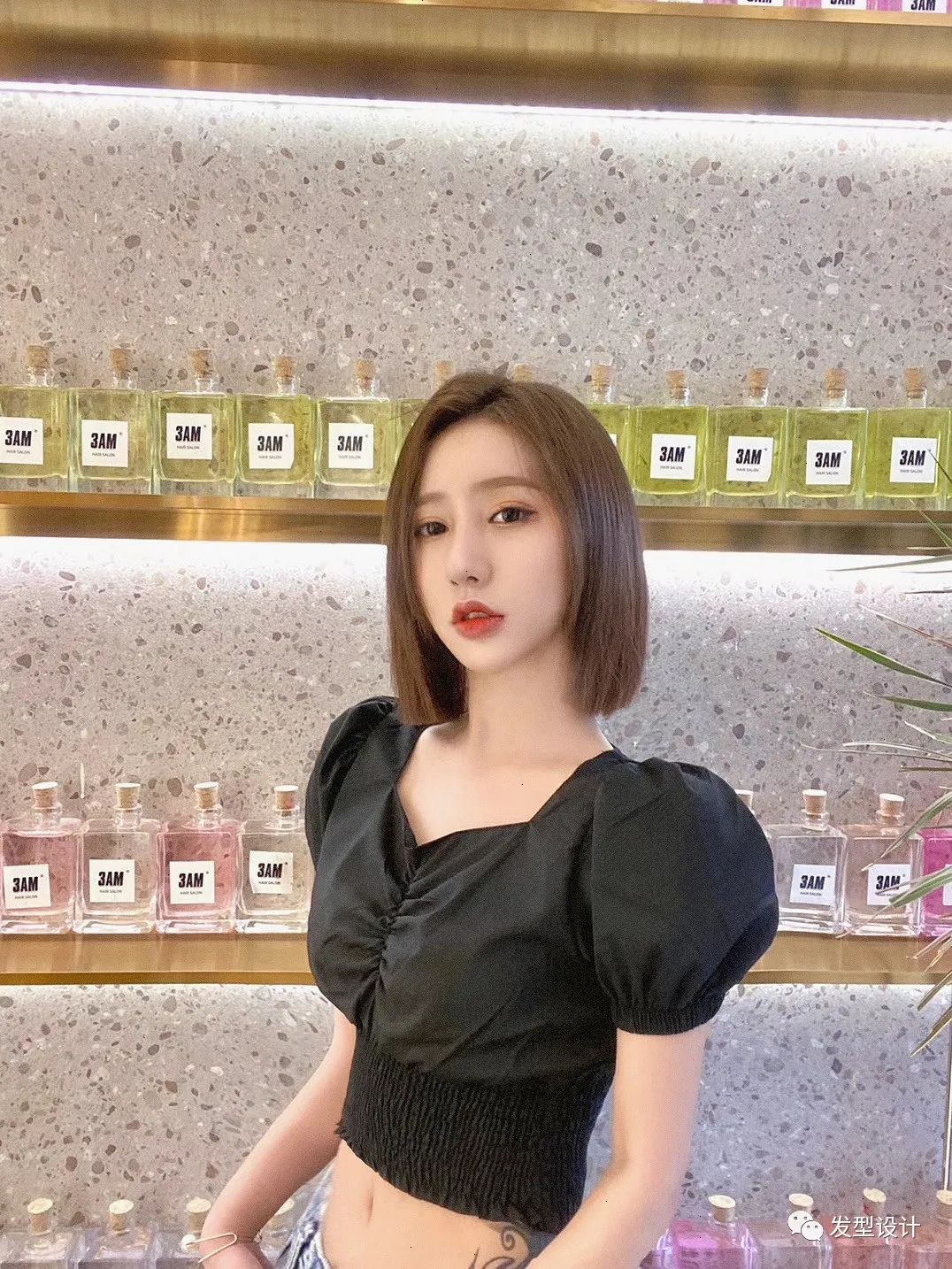 八大网红刘海短发,无刘海短发发型女